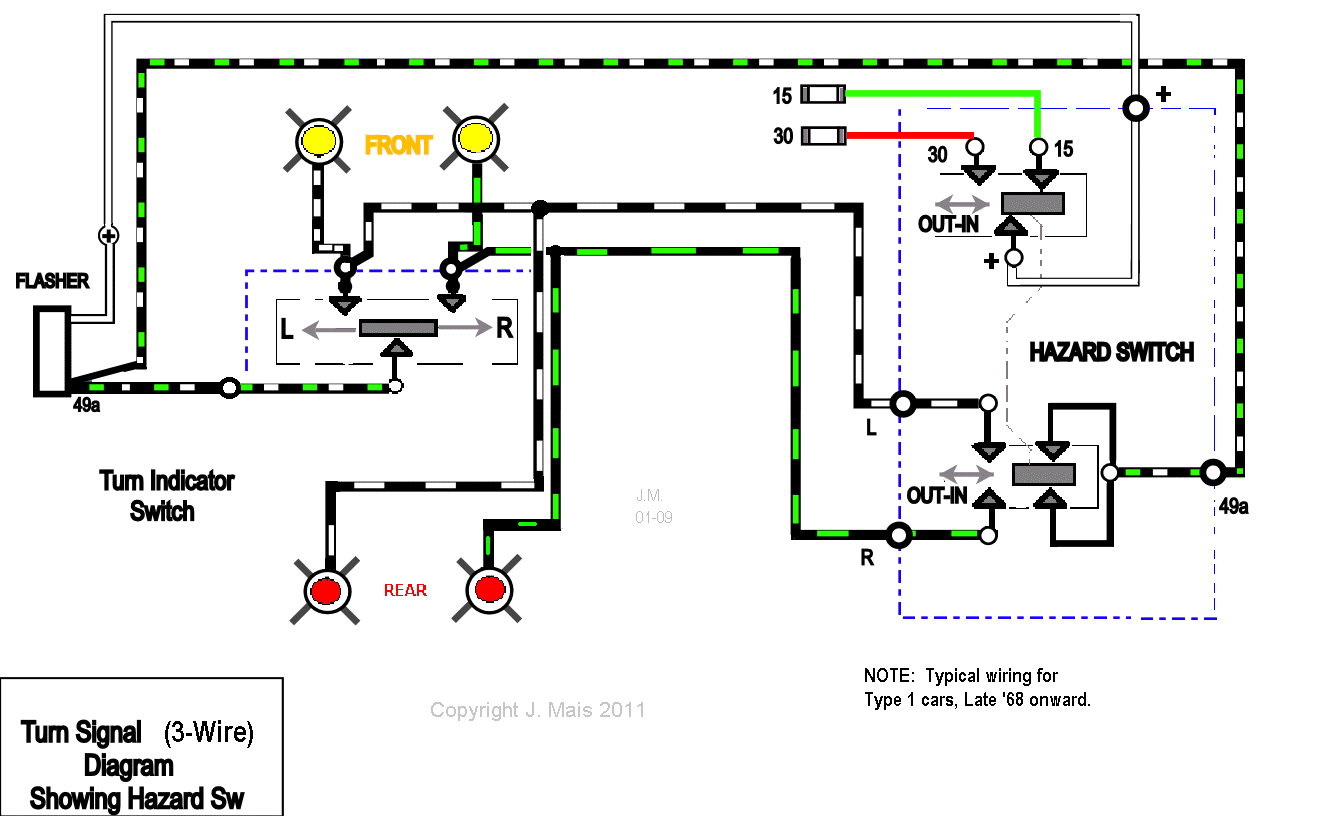 Everlasting Turn Signal Lever Wiring Diagram from www.netlink.net